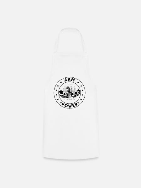 Bras de fer Bras de fer Bras de fer Bras de fer - Tablier de cuisine - blanc