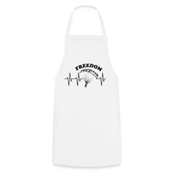 Freedom Parachute Freedom Free Flying Pulse icon - Cooking Apron - white - Front - AI Model Male 185 dark (185cm)