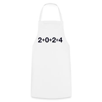 2024 - Cooking Apron - white - Front - AI Model Male 185 dark (185cm)