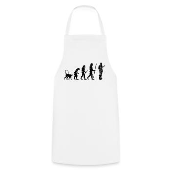 Développer un joueur de ukulélé - Tablier de cuisine - blanc - Devant - AI Model Male 185 dark (185cm)