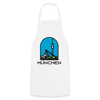 Munich - Tour - Tablier de cuisine - blanc - Devant - AI Model Male 185 dark (185cm)