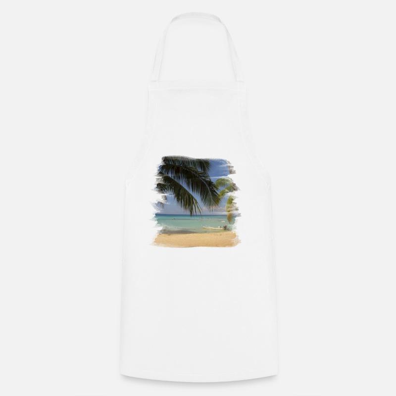 Beach - Kochschürze - Weiß
