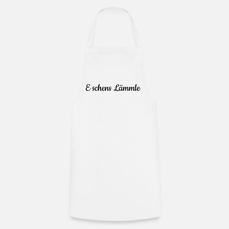 E schens Lämmle - Tablier de cuisine - blanc