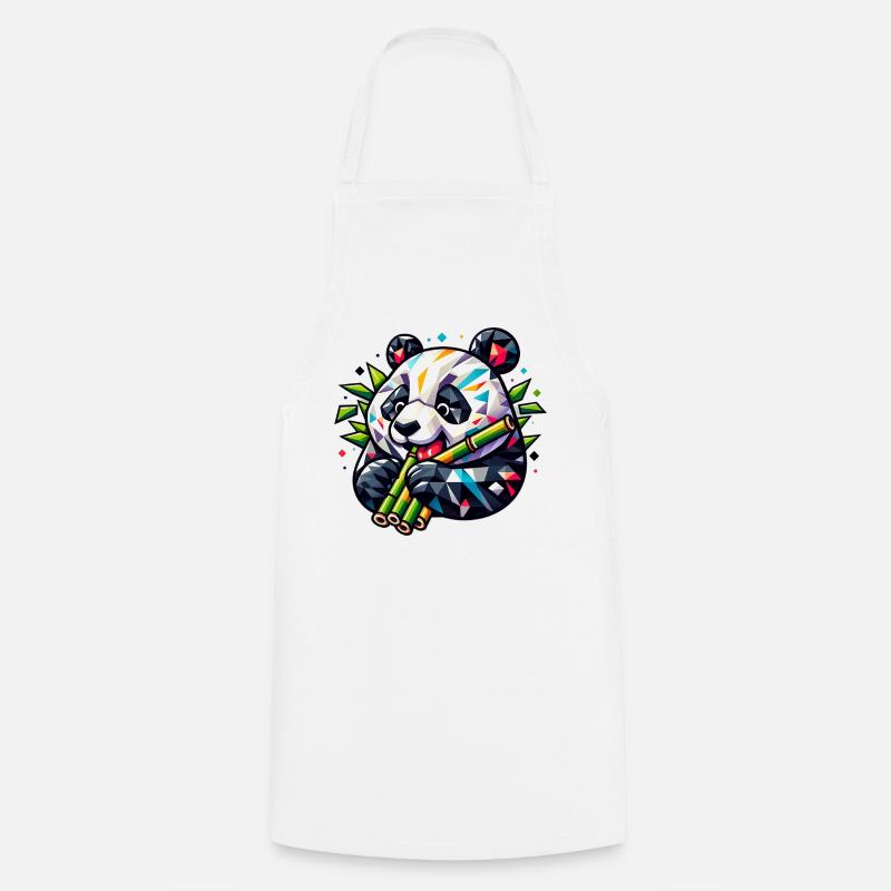 Panda - Kochschürze - Weiß