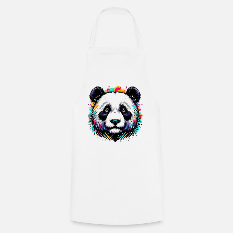 Panda - Kochschürze - Weiß