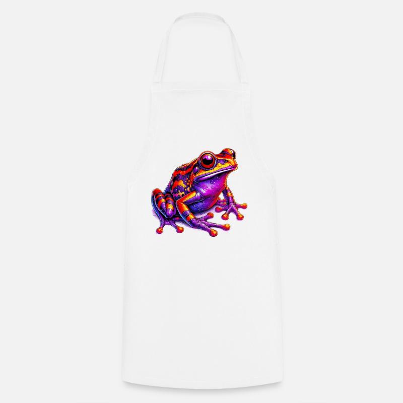 Frosch - Kochschürze - Weiß