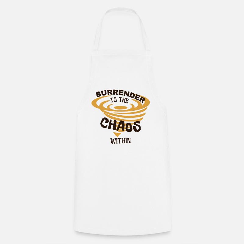 Surrender to the Chaos Within - Cooking Apron - white