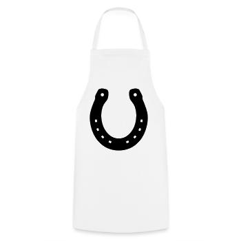 Hufeisen Pferd Glück Symbol Flächenfarbe - Kochschürze - Weiß - Vorne - AI Model Male 185 dark (185cm)