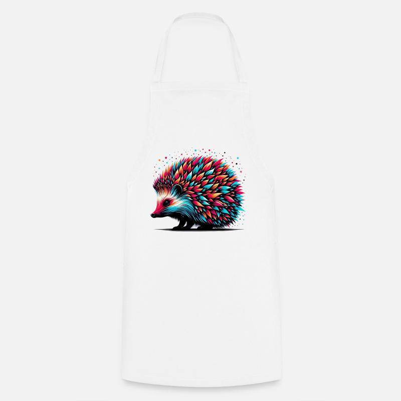 Hérisson - Tablier de cuisine - blanc