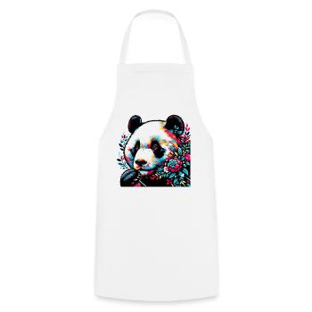 Panda - Cooking Apron - white - Front - AI Model Male 185 dark (185cm)
