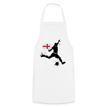 Football England Fan Player Blast icône - Tablier de cuisine - blanc - Devant - AI Model Male 185 dark (185cm)