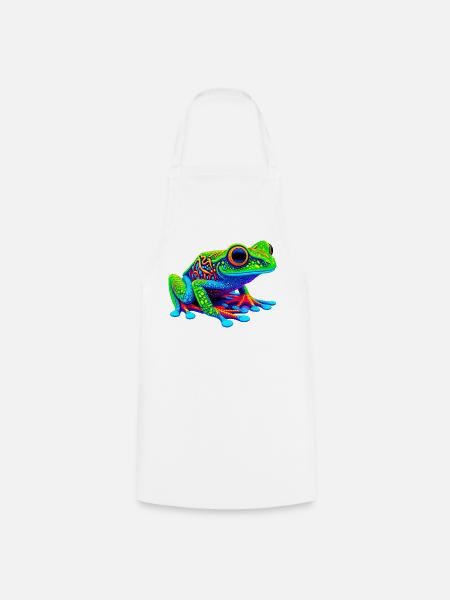 Frosch - Kochschürze - Weiß