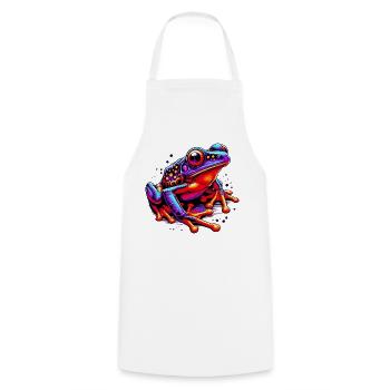 Grenouille - Tablier de cuisine - blanc - Devant - AI Model Male 185 dark (185cm)
