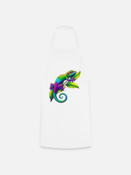 Gecko - Kochschürze - Weiß
