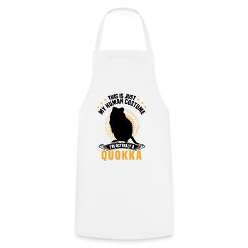 Nur ein Quokka Kostüm Beuteltier Quokka - Kochschürze - Weiß - Vorne - AI Model Male 185 dark (185cm)