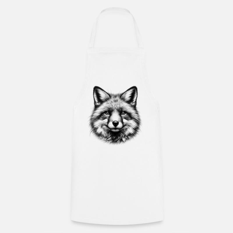 Fuchs - Kochschürze - Weiß