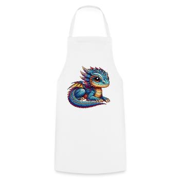 Dragon - Tablier de cuisine - blanc - Devant - AI Model Male 185 dark (185cm)