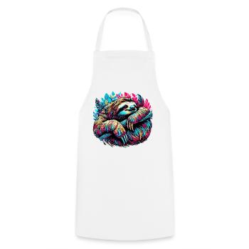 Paresse - Tablier de cuisine - blanc - Devant - AI Model Male 185 dark (185cm)