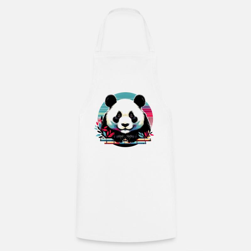 Panda - Tablier de cuisine - blanc