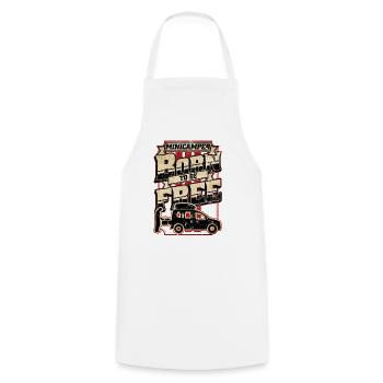 Born Minicamper Camping-Camper Microcamper - Cooking Apron - white - Front - AI Model Male 185 dark (185cm)
