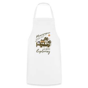Minicamper Holidays Camping-Camper Microcamper - Cooking Apron - white - Front - AI Model Male 185 dark (185cm)