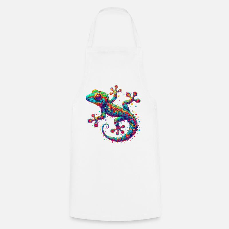 Gecko - Tablier de cuisine - blanc
