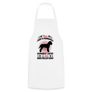 Lagotto Romagnolo snores loud water dog - Cooking Apron - white - Front - AI Model Male 185 dark (185cm)