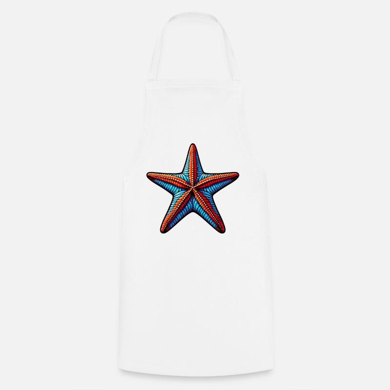 Étoile de mer - Tablier de cuisine - blanc