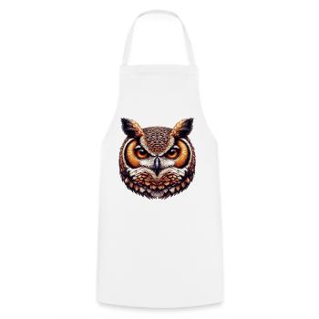 Hibou - Tablier de cuisine - blanc - Devant - AI Model Male 185 dark (185cm)