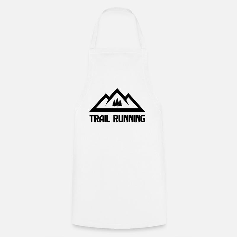 Course en sentier - Tablier de cuisine - blanc