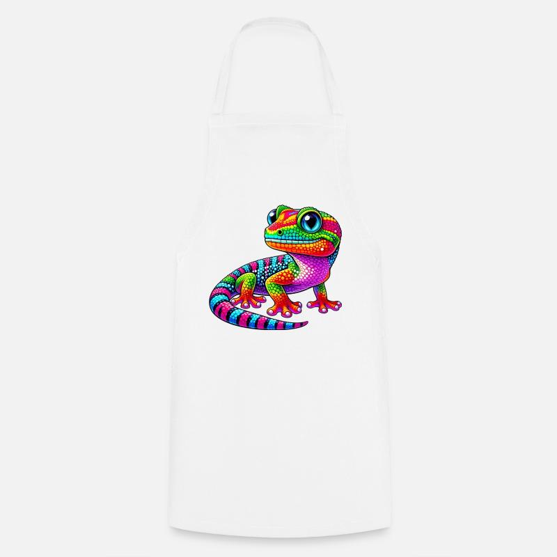 Gecko - Cooking Apron - white