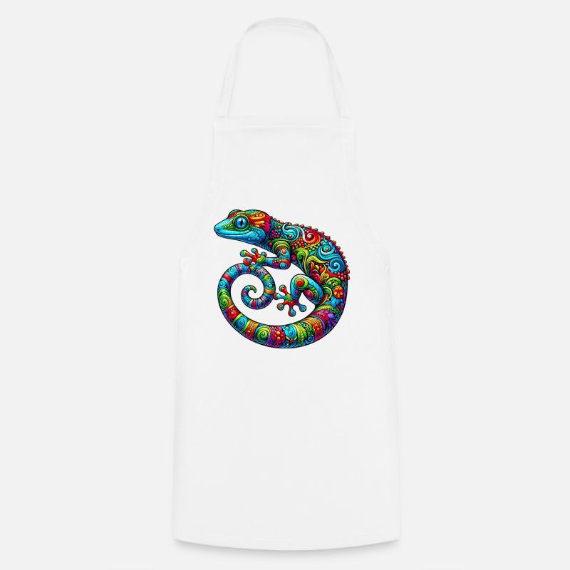 Gecko - Tablier de cuisine - blanc