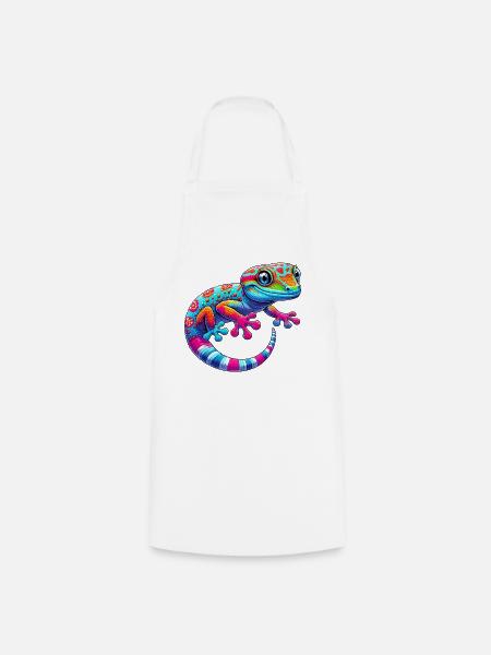 Gecko - Kochschürze - Weiß