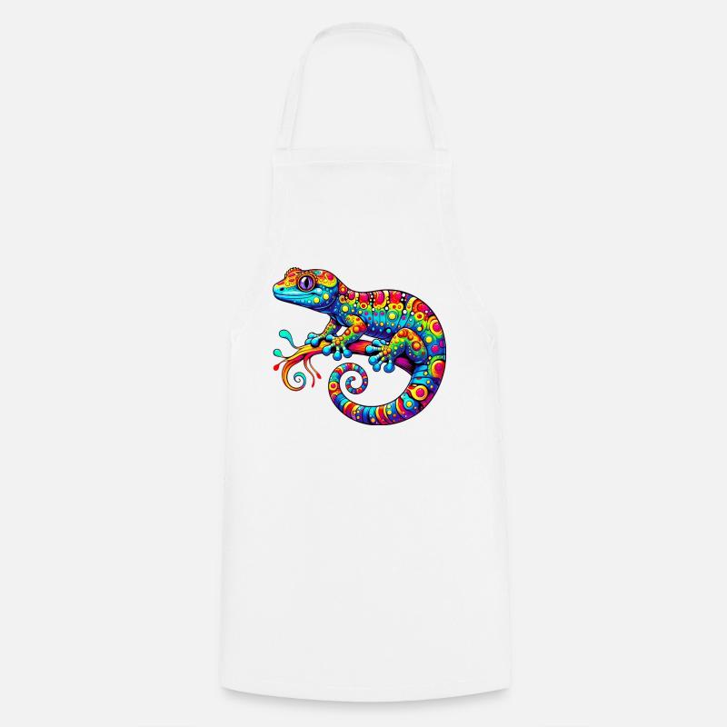 Gecko - Tablier de cuisine - blanc
