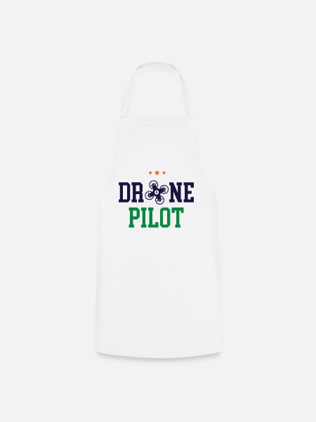 Drohnen-Pilot - Kochschürze - Weiß
