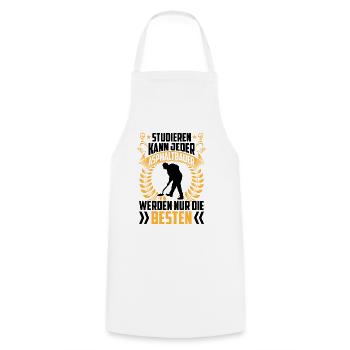 Asphalt Builders Road Builders - Cooking Apron - white - Front - AI Model Male 185 dark (185cm)