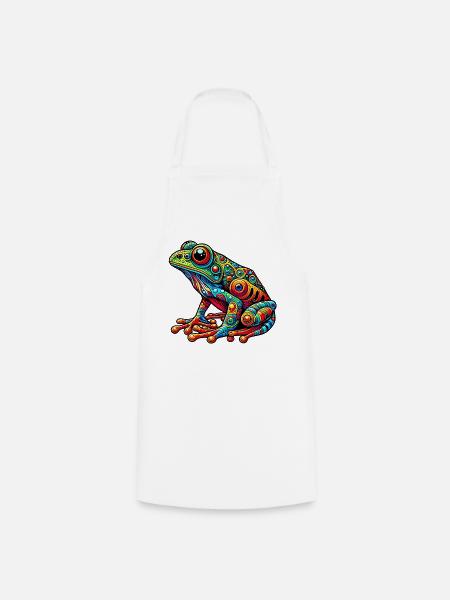 Frosch - Kochschürze - Weiß