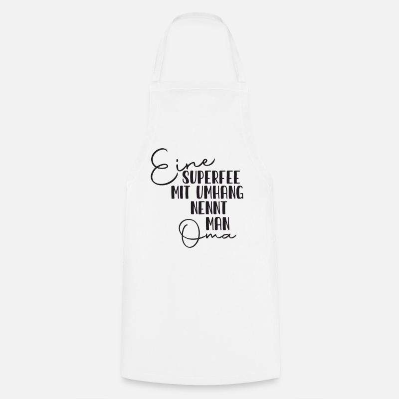 Granny Superfee Saying - Cooking Apron - white