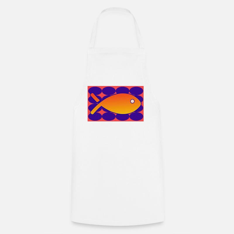 POISSON - Tablier de cuisine - blanc