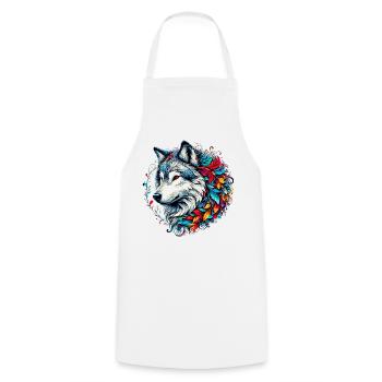 Loup - Tablier de cuisine - blanc - Devant - AI Model Male 185 dark (185cm)