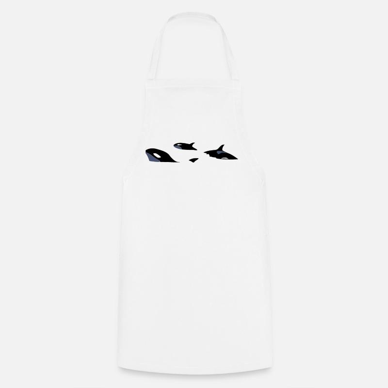Orcas - Kochschürze - Weiß