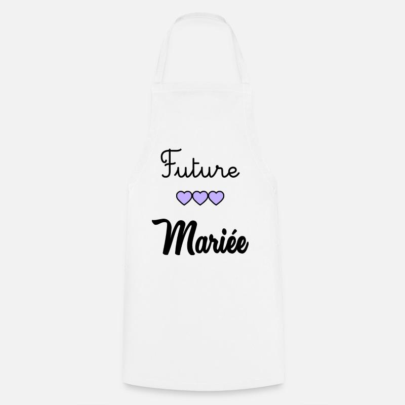 FUTURE MARIEE. EVJF. MARIEE. TEAM. TEAM MARIEE - Tablier de cuisine - blanc