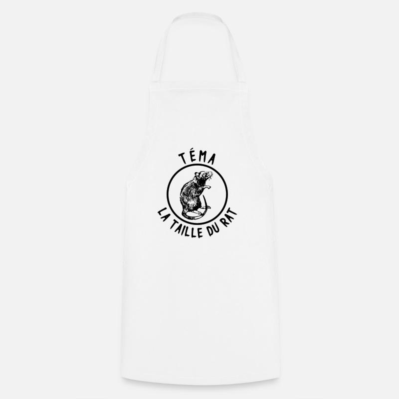 Tema la taille du rat - Tablier de cuisine - blanc