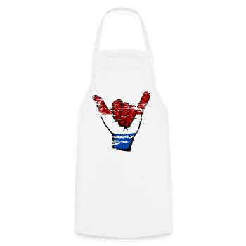 Holland Flag Surfing Symbol used - Cooking Apron - white - Front - AI Model Male 185 dark (185cm)