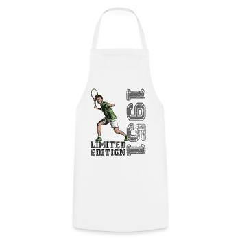 Édition limitée 1951 Édition limitée Tennis - Tablier de cuisine - blanc - Devant - AI Model Male 185 dark (185cm)