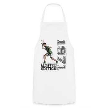 Édition limitée 1971 Édition limitée Tennis - Tablier de cuisine - blanc - Devant - AI Model Male 185 dark (185cm)