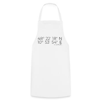 Coordinates Augsburg - Cooking Apron - white - Front - AI Model Male 185 dark (185cm)
