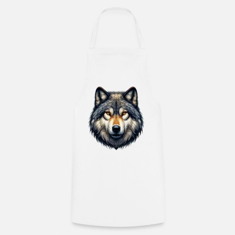 Wolf - Kochschürze - Weiß