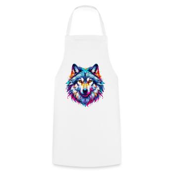 Loup - Tablier de cuisine - blanc - Devant - AI Model Male 185 dark (185cm)