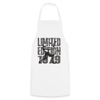 Limited Edition 1979 Limited Edition Cricket - Cooking Apron - white - Front - AI Model Male 185 dark (185cm)